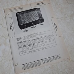 CORONADO Manual 43-8685 Radio Receiver 1947 Photofact Folder Illustrated