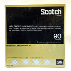 SCOTCH 3M Recording Tape 207 Professional Mastering 7″ Reel 90 Min 1800 Ft BULK$