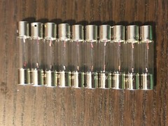 10 x Fuse Lamp 8v 300ma 0,3a 2,4w 6x30mm/Lamp Pilot Lights Lamps Scale Bulbs