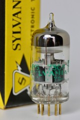 7308 E188CC SYLVANIA J.A.N. MATCHED-TRIODE NOS TUBE AMPLITREX TESTS 6922-UPGRADE