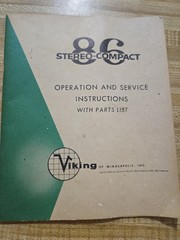 Untested Viking 86 Stereo Compact Recorder Reel To Reel With Paperwork And Box
