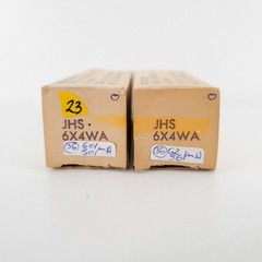 2 X JHS 6X4WA SYLVANIA TUBE. 1960s PRODUCTION. MATCHED PAIRS. 23. CH83