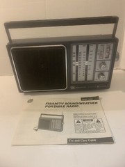 Vintage Portable Radio GE – TV Sound AM/FM 4 Band 7-2945 Looks Tested Works