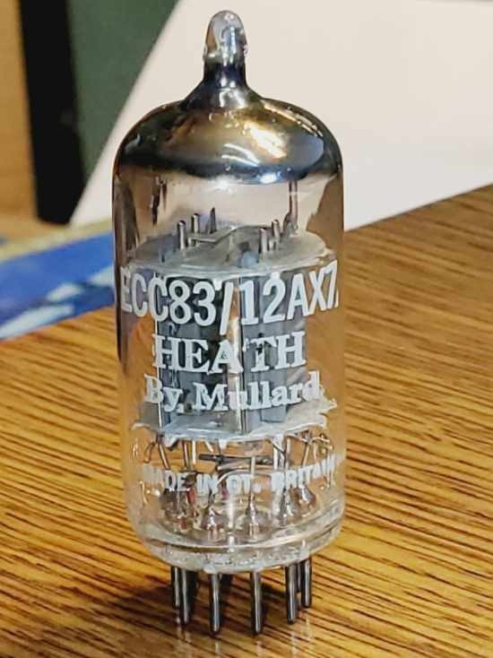 12AX7/ECC83 Mullard 161 etched code MaxiPreamp2/TV7 tested (1) tube lot