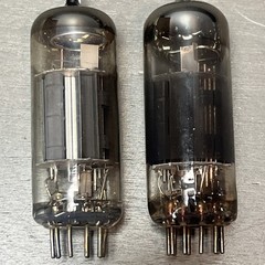 Lot of 4 Vintage Vacuum Tubes 6GX6/6GY6 6EA8 6AW8/(A) Mixed Brands Untested