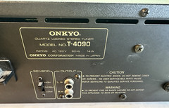 Vintage 1980s ONKYO T-4090 AM/FM Tuner Fully working tested See Video
