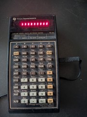 Texas Instruments TI Programmable 58C Vintage Calculator With Power Supply