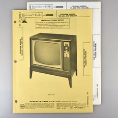 Catalina 122-530 540 542 544 Television SAMS Photofact Service Manual 727-2