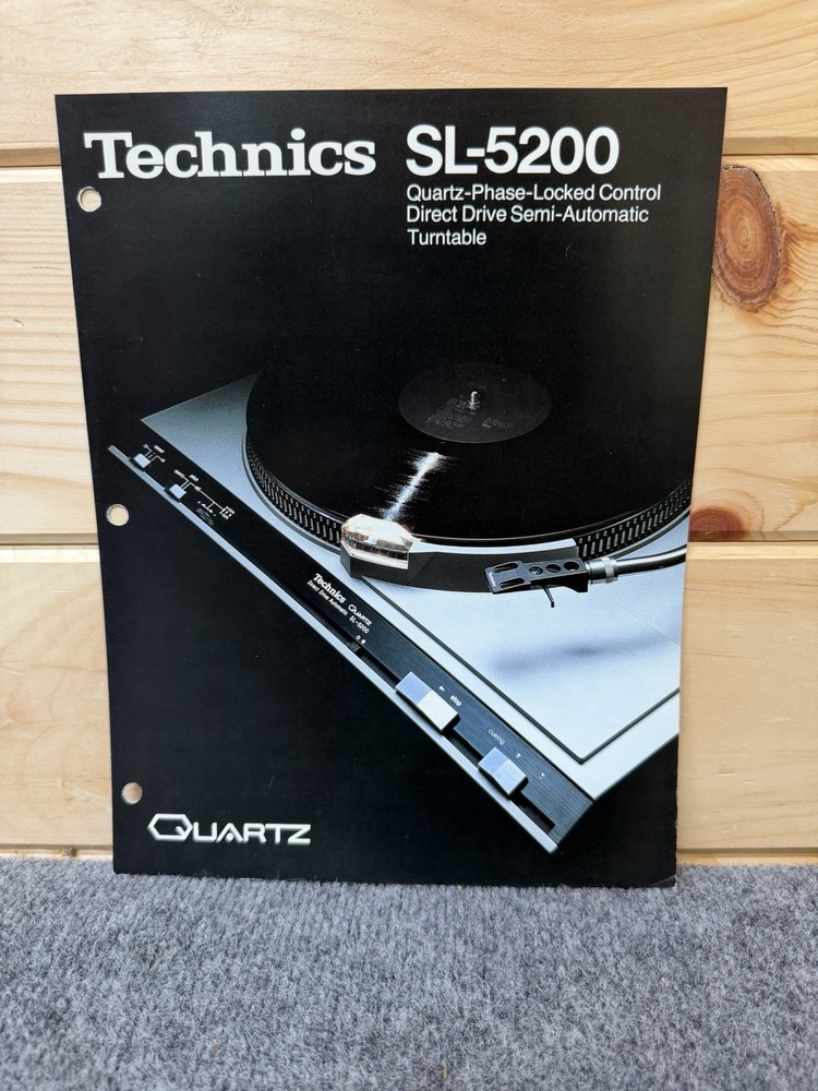⭐️ Original Technics SL-5200 Stereo Turntable Dealer Sales Brochure NICE! ⭐️