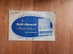 Vintage MCM BELL & Howell Music FESTIVAL TAPE RECORDER Model 300B Works