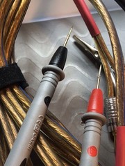 12 Gauge (OFC) Speaker Cable with Gold Plated Banana Plugs 10 Feet Pair New