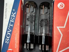 Sovtek EL34WXT Matched Pair Vintage Vacuum Tubes Tested NOS Quality 98% GM