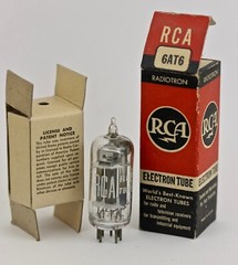 NOS 1959 RCA 6AT6 SINGLE TUBE Made in USA EBC90 for McIntosh MR67 FENDER HARVARD