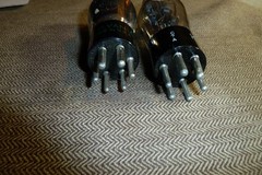 2 – 25Z5 Glass Amplifier Vacuum Tubes Item #314