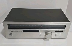 🔥 1979 SANSUI T-80 Digitally Quartz Locked AM/FM Stereo Tuner Silver Face WORKS